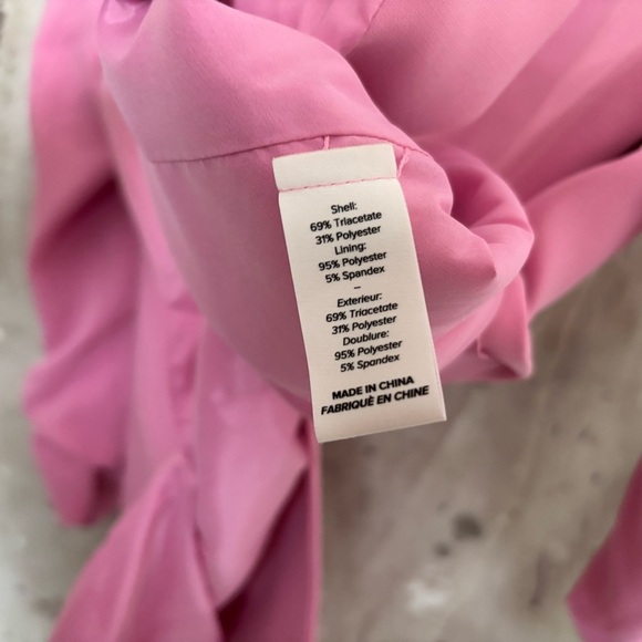 Cinq a Sept Crepe Khloe Blazer in Neon Pink - Picture 5 of 5